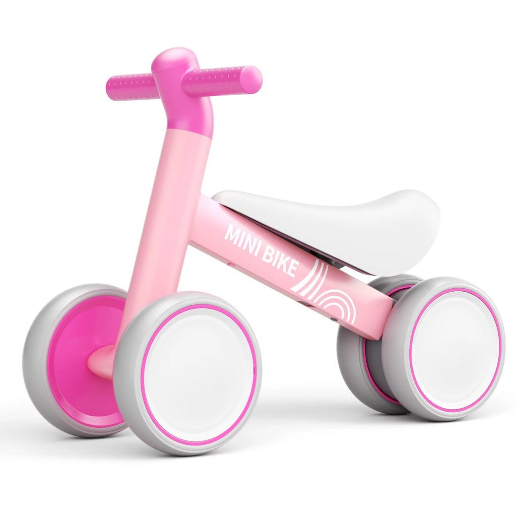 White 4 Wheels Baby Balance Bike T615754