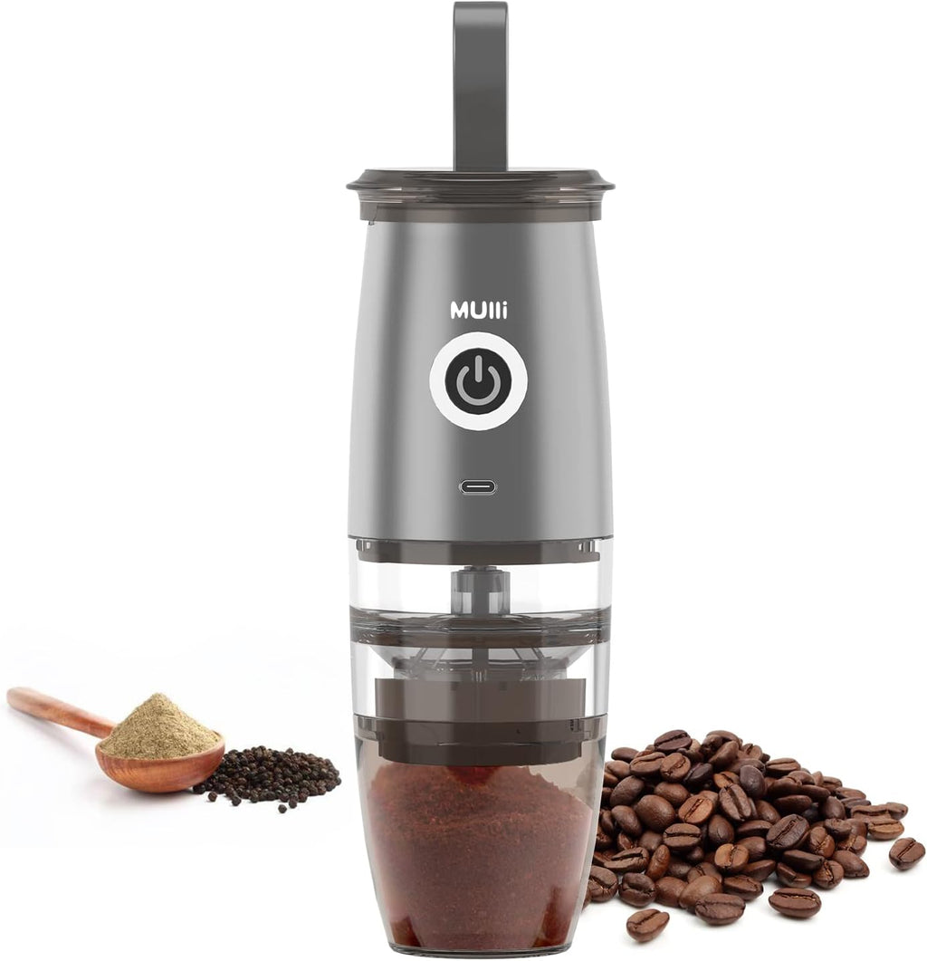 Portable Burr Coffee Grinder, Electric/Manual 2-in-1, Pack of 2 L797427