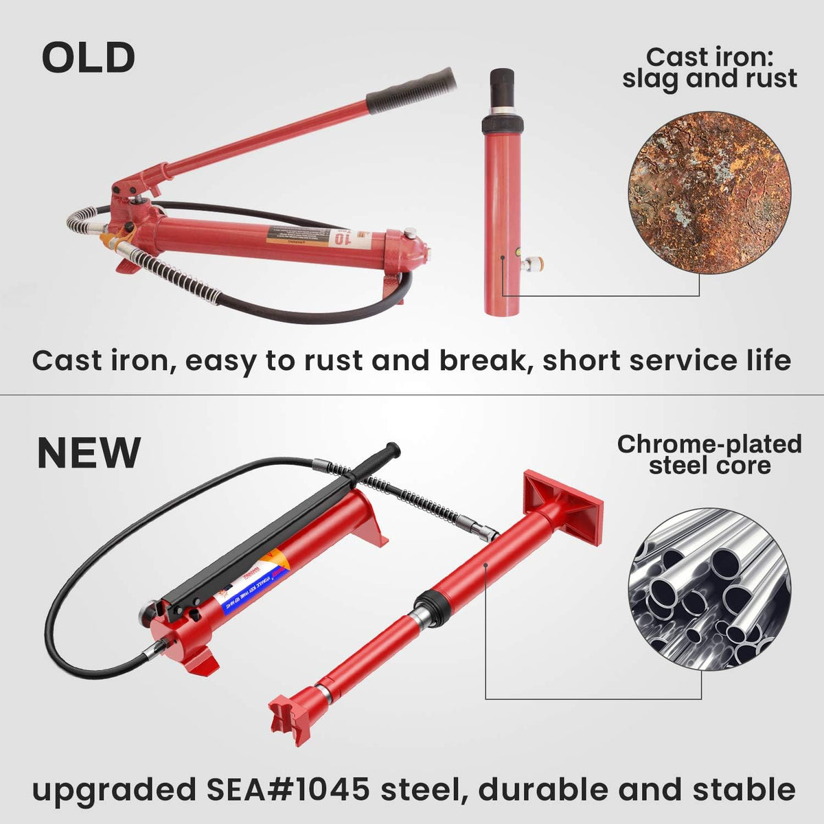10 Ton Hydraulic Jack Auto Body Frame Repair Kit P156