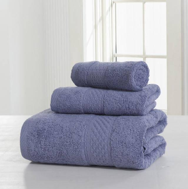 3-Piece 100% Cotton Bath Towel Set E311042