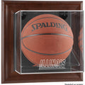 Brown Framed Wall Mountable Basketball Display Case L8236