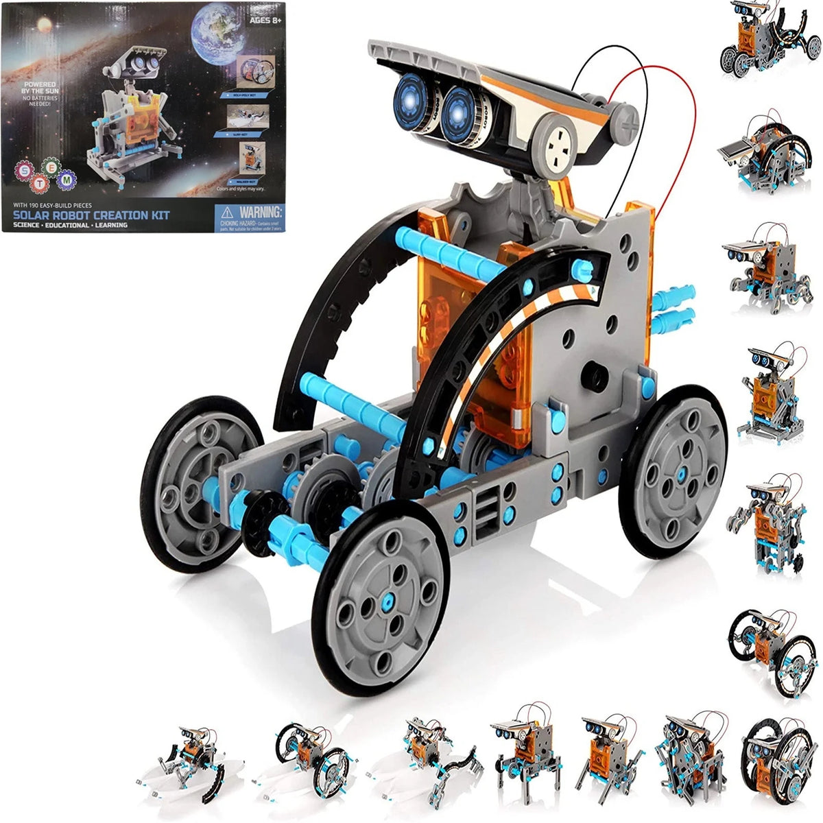 Solar Powered Robot Construction Kit Science Experiments I160