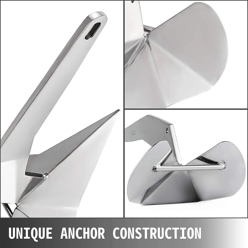14 lbs Stainless Steel Delta Style Boat Anchor R348613