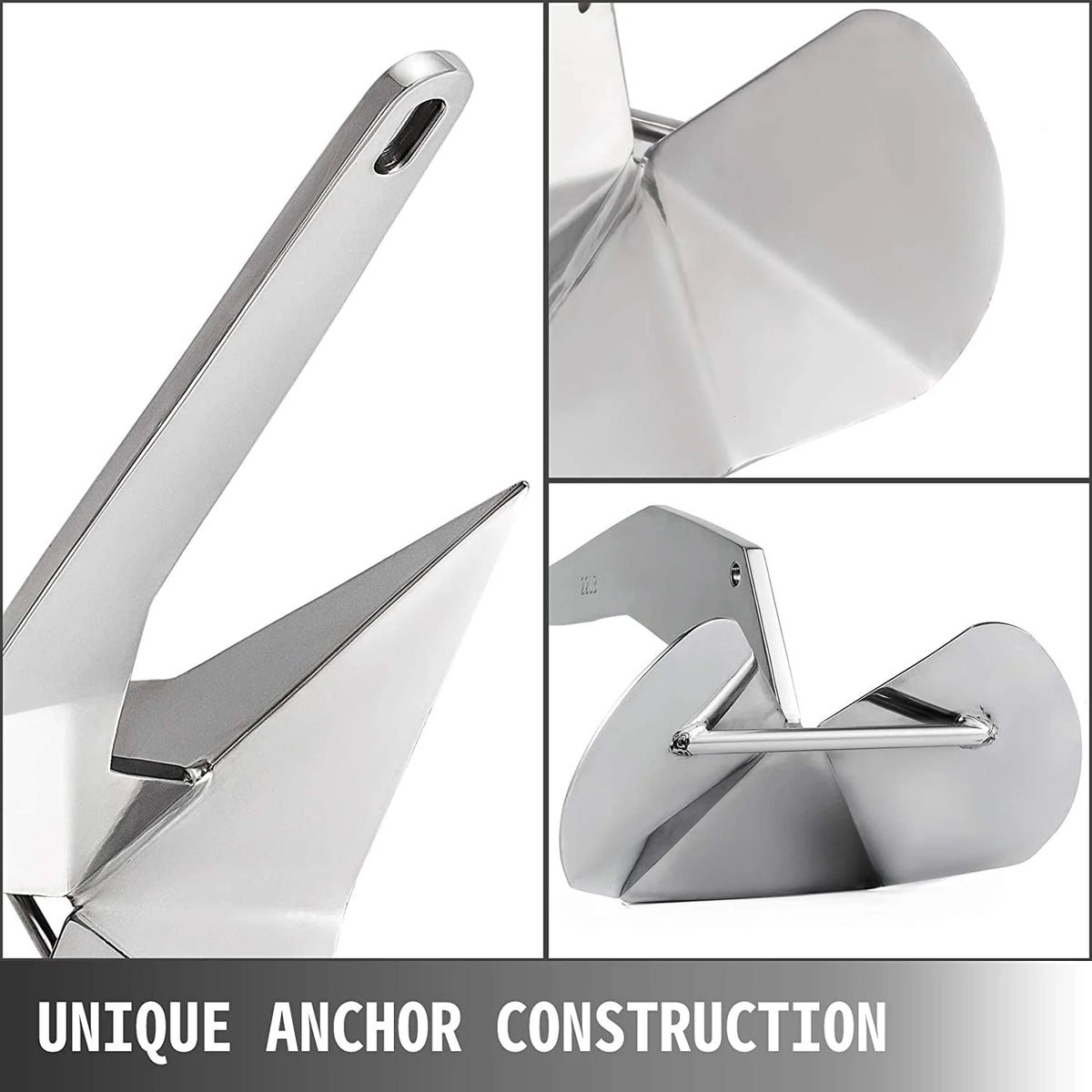 14 lbs Stainless Steel Delta Style Boat Anchor R348613