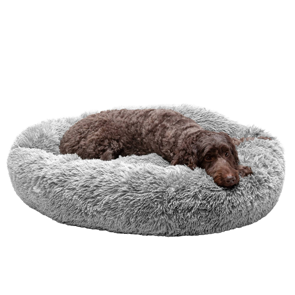 Large Mist Gray Donut Dog Bed S2398