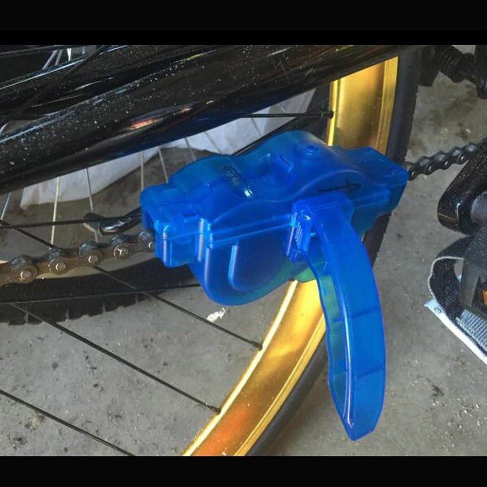 Bike Chain Scrubber Chain Brush Gear Cleaner Bicycle Clean Tool Set C2534