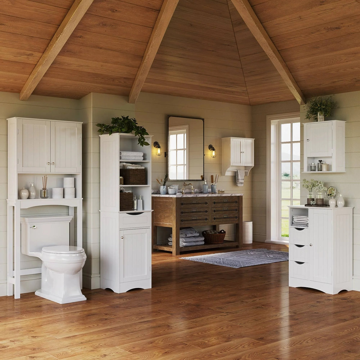 White One Door Wall Cabinet M622826
