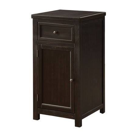 Antique Black Multi-Storage End Table I172537