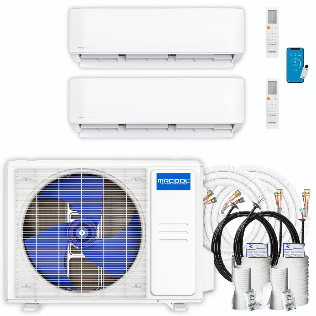 21,000 BTU 2 Zone Ductless Air Conditioner and Heat Pump J190