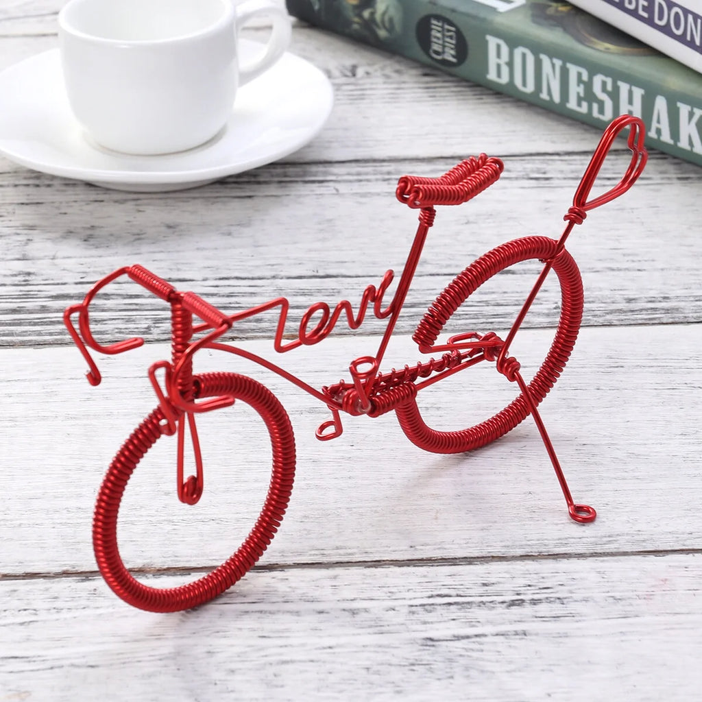 Red Metal Crafts Figurine Ornaments W52206