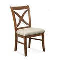 White Textured Performance Cross Back Side Chair X36023