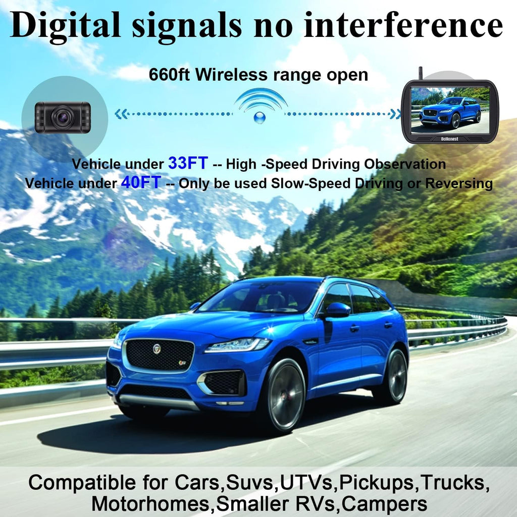 5'' Monitor HD 1080P Bluetooth Rear View Camera S724503