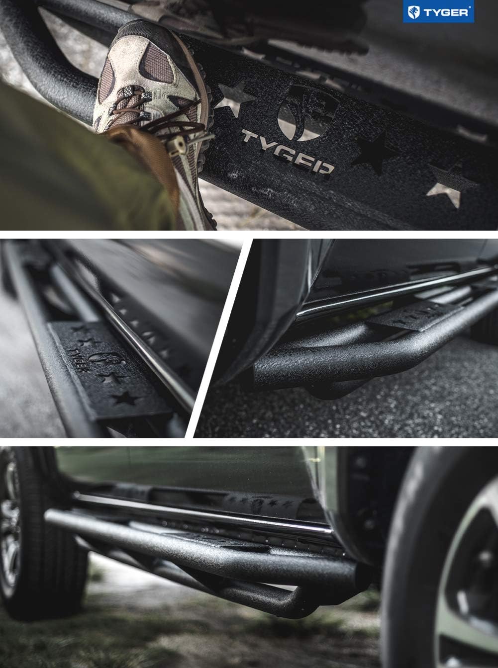 Textured Black Side Step Running Boards S95330
