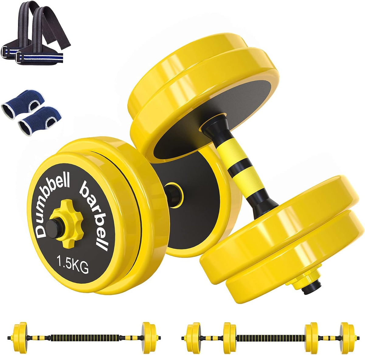 Adjustable Non-Slip Neoprene Dumbbells Set V763