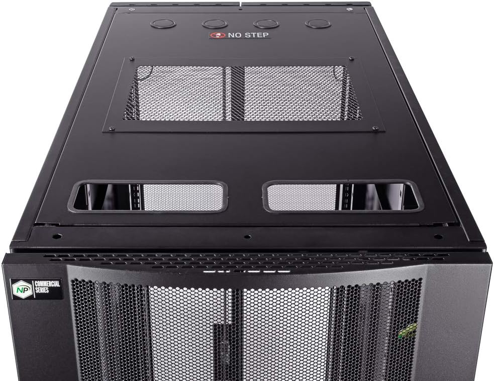 42U Server Rack Cabinet, 1000mm Depth, Black D9167