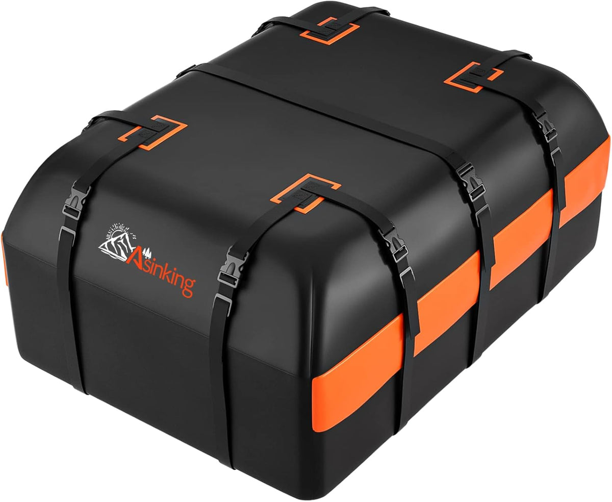 Car Rooftop Cargo Carrier Bag, 21 Cubic Feet 100% Waterproof Heavy Duty 840D Car Roof Bag S8001
