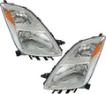 Headlight Lens and Housing Set of 2 for 2004-2006 Toyota Prius Halogen R663008