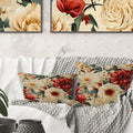 Floral Printed Throw Pillow C1102