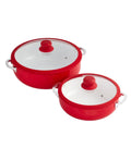 Red Ceramic Nonstick Caldero Set N739