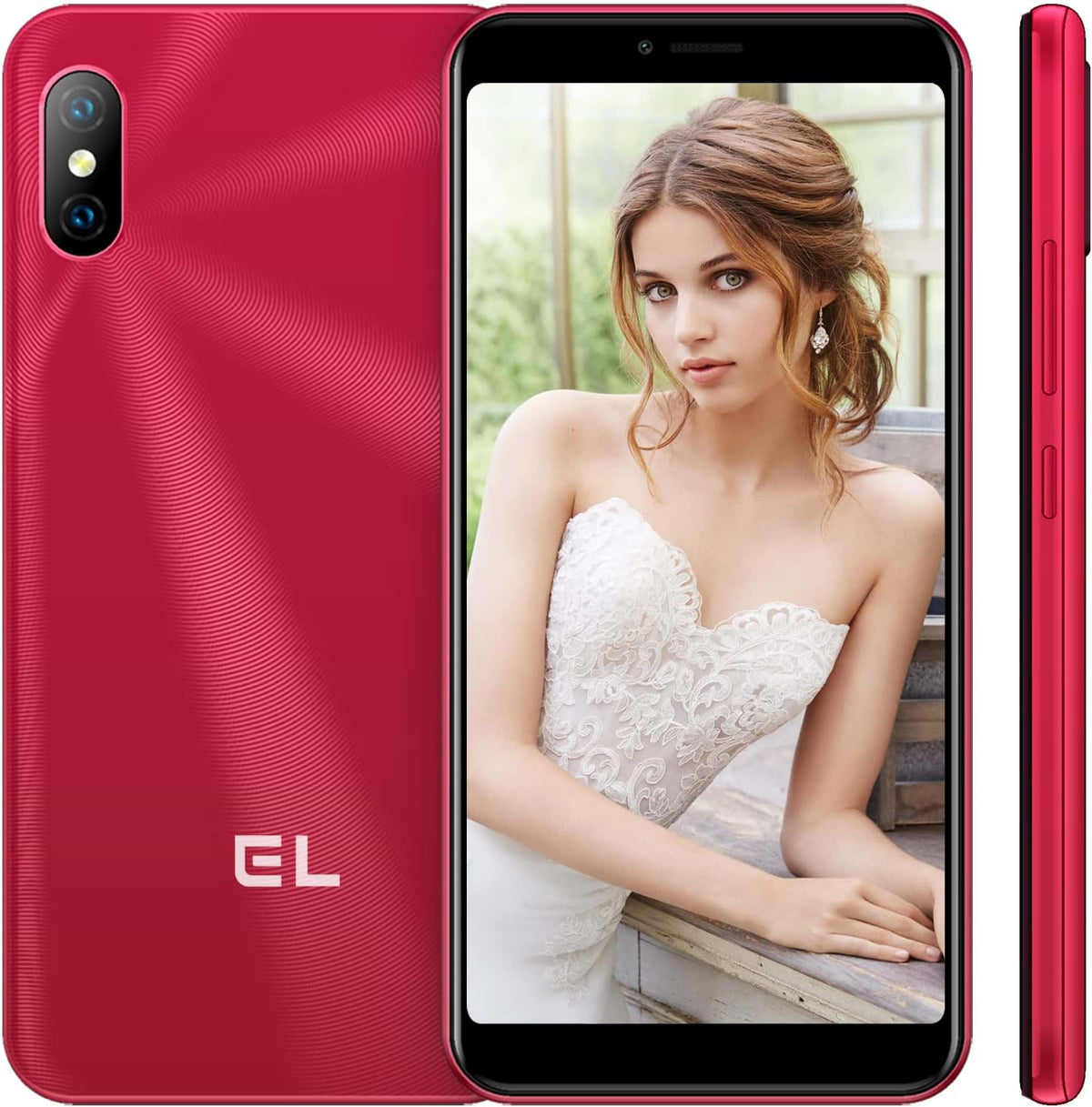 Unlocked 4G Dual SIM Smartphone, Android 8.1 5.5" Full-Screen, 2500mAh Battery, Red W73008