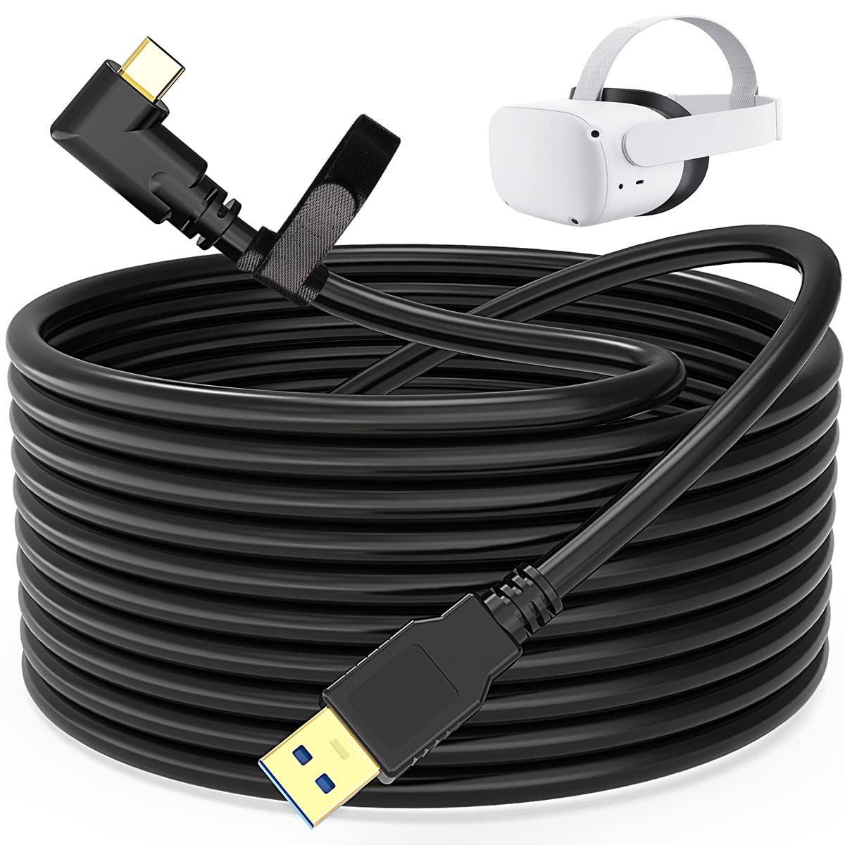 USB 3.0 to Type C Link Cable for Oculus Quest 2 (10ft 3m) Pack of 2 L522771