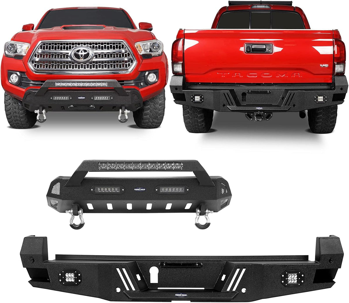 Tacoma Rear Bumper w/Sensor Holes + Front Bumper Kit C975676