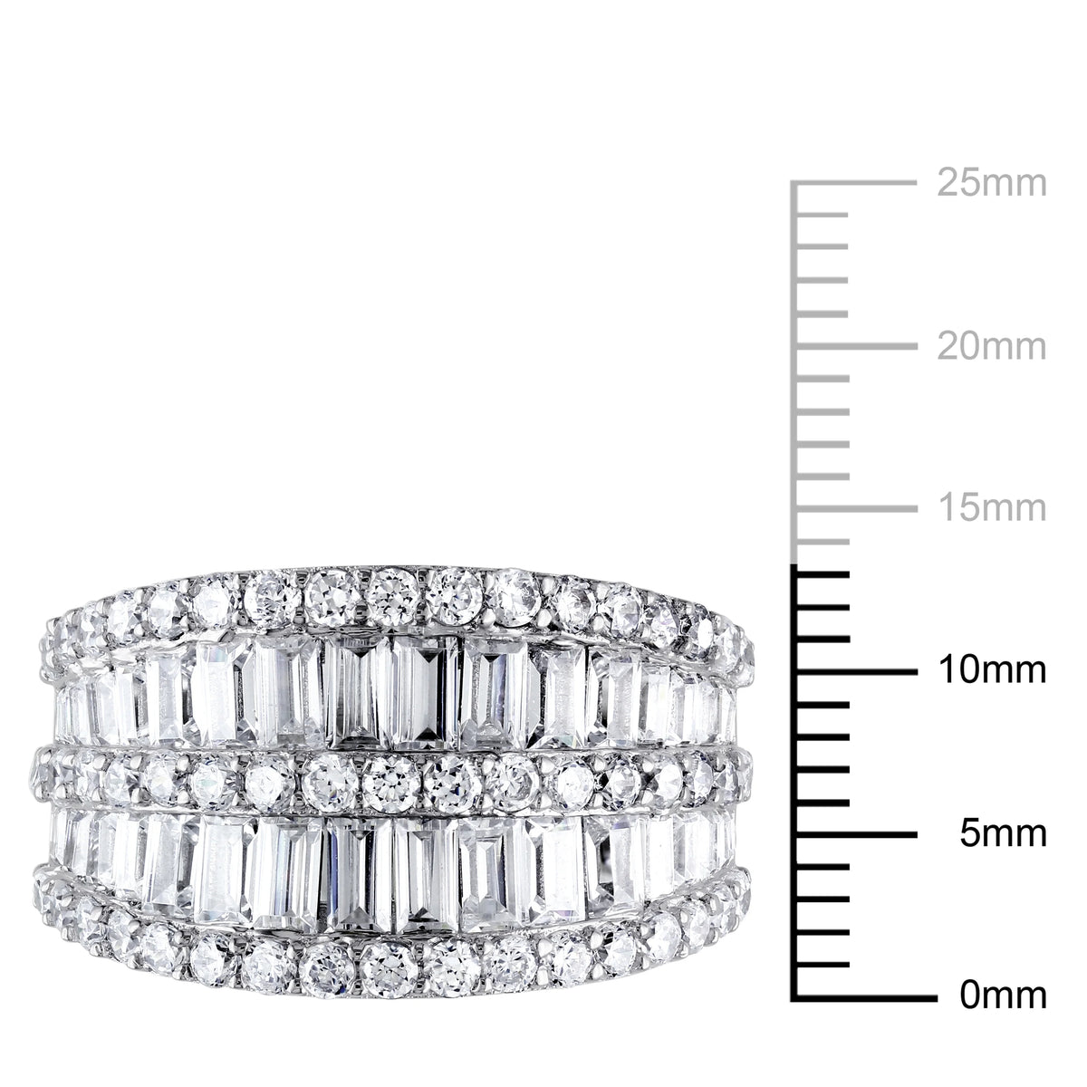 Sterling Silver Cubic Zirconia Cocktail Ring Y658