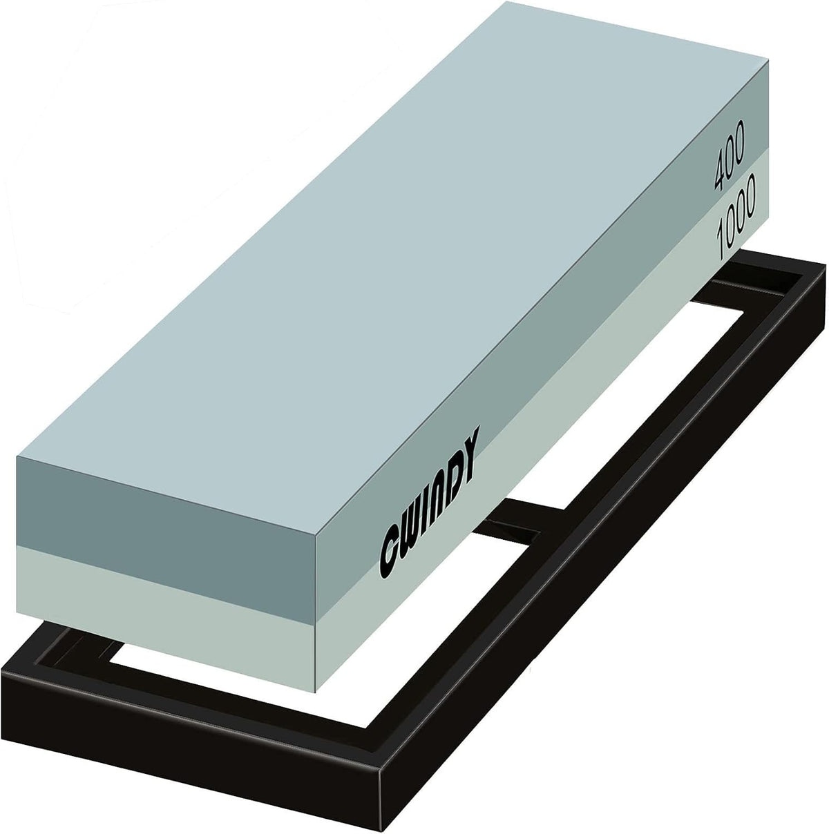 Dual Sided 400/1000 Grit Whetstone Sharpening Stone Kit S473995
