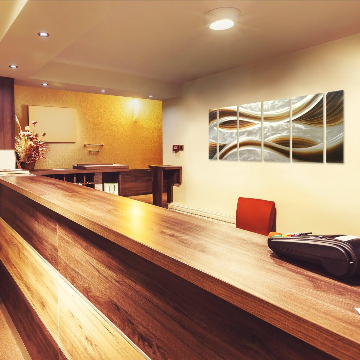 3D Metal Wall Art 6-Panels 24 x 65 M2765
