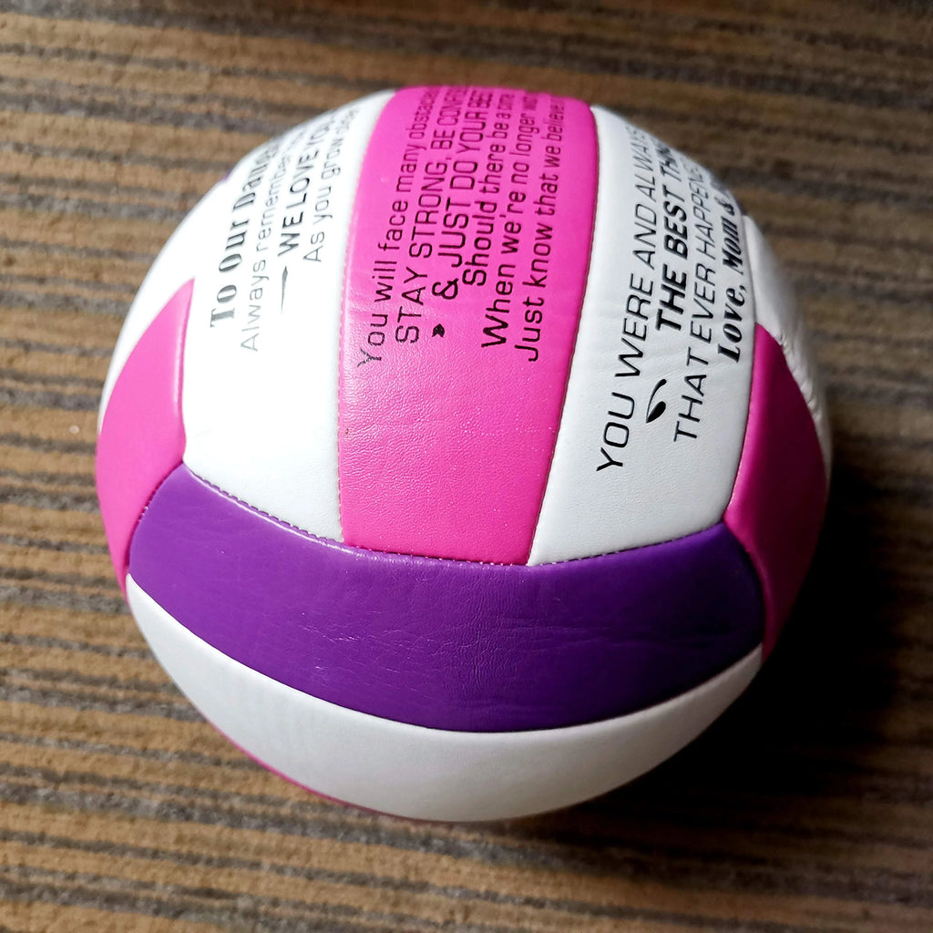 Pink 8 Inch Soft Touch Beach Volleyball H413