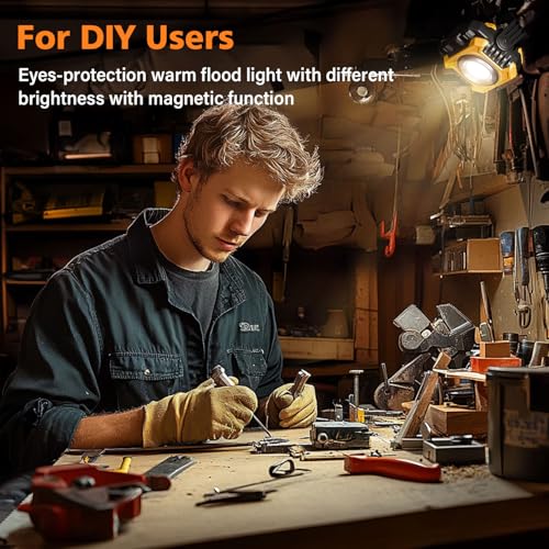 2 Pack Rechargeable Magnetic Work Light with Hook N3133