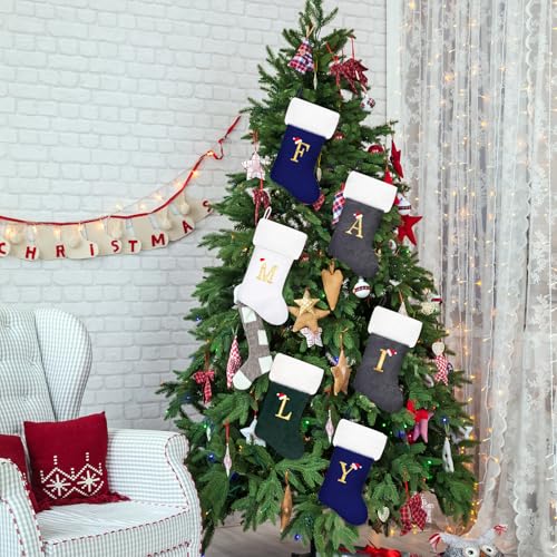 20 Inches Red Velvet Christmas Stockings I982
