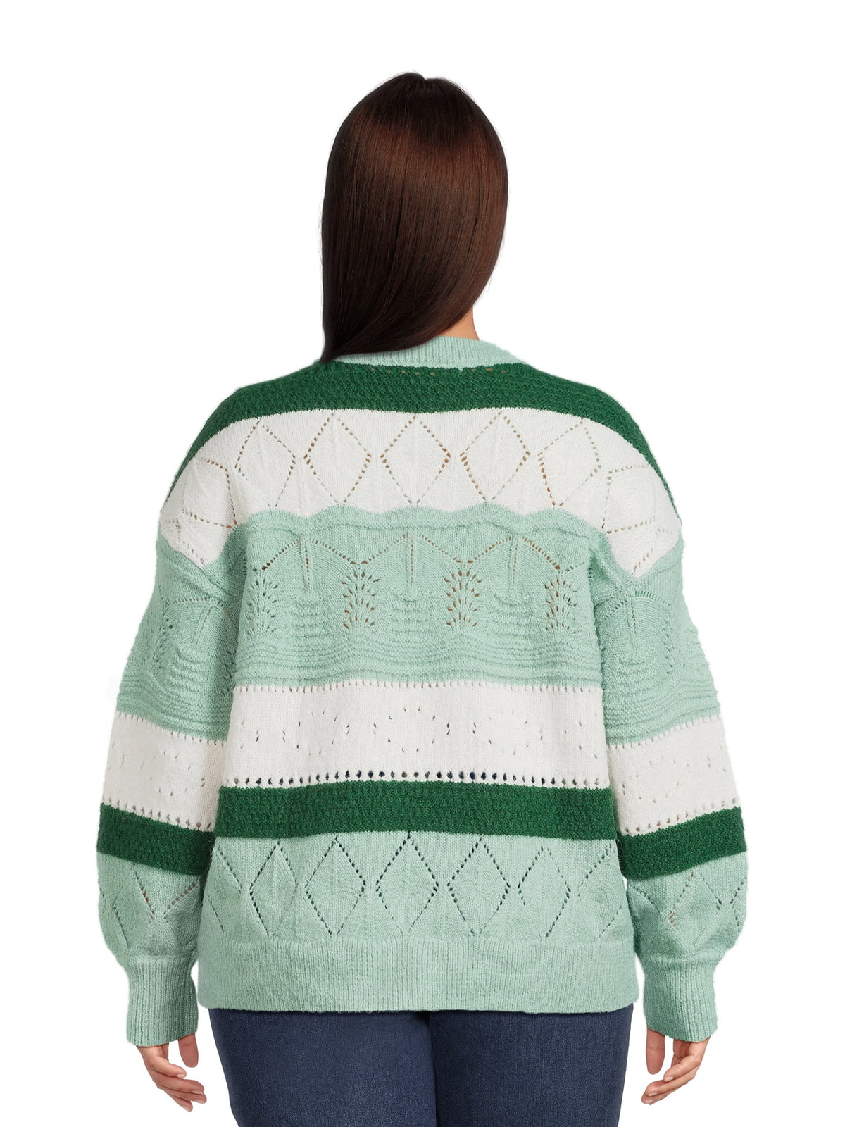 Lightweight Pointelle Pullover Sweater X495