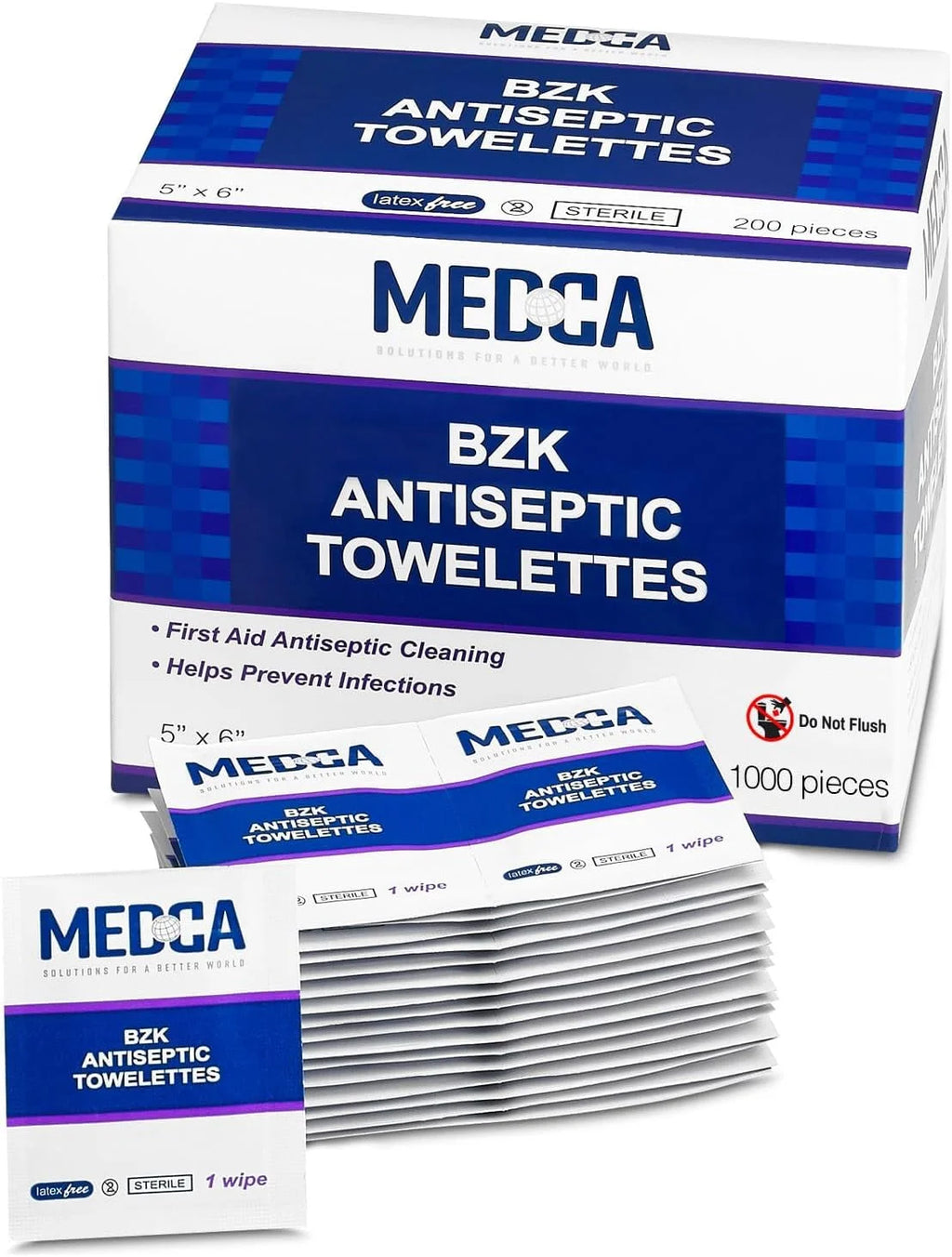 BZK Wipes Pack of 1000 H4182