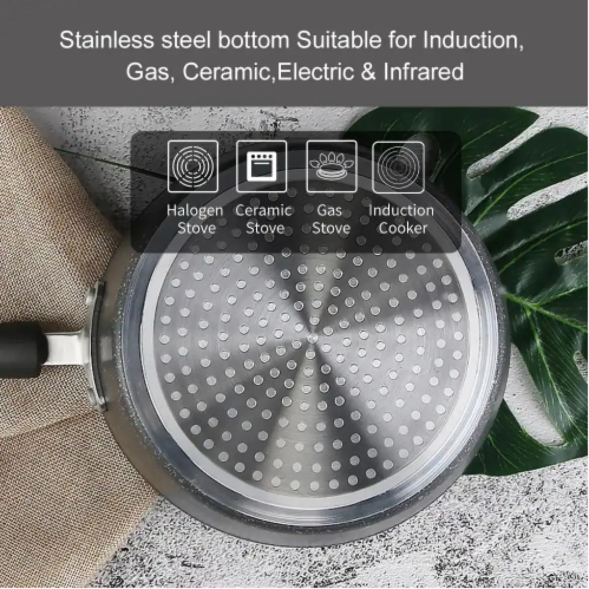 Aluminum 2.5 Quart Sauce Pan with Glass Lid L379708