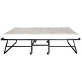 Black Metal Rollaway Bed Frame with Mattress H755631