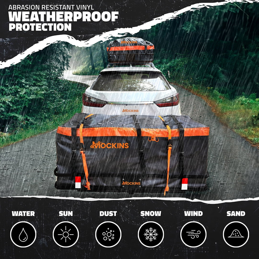 60"x20"x6" Hitch Mount Cargo Carrier with 16 CF Waterproof Bag F45389