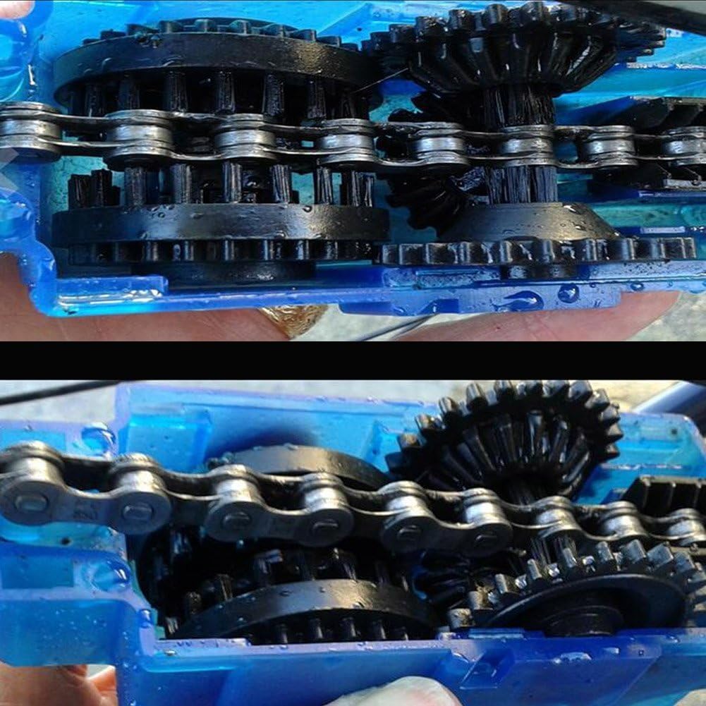Bike Chain Scrubber Chain Brush Gear Cleaner Bicycle Clean Tool Set C2534