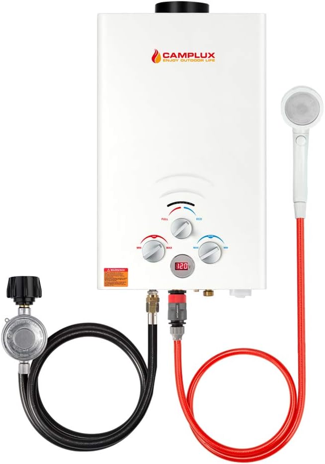 2.64 GPM Propane Portable Tankless Water Heater with Digital Display J8677