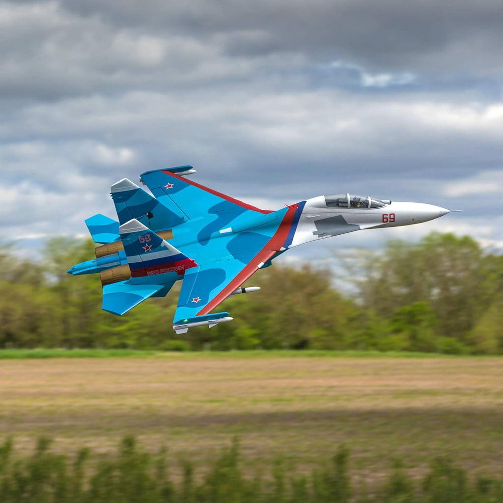RC Airplane SU-30 Twin 70mm EDF BNF Basic 1100mm X2462