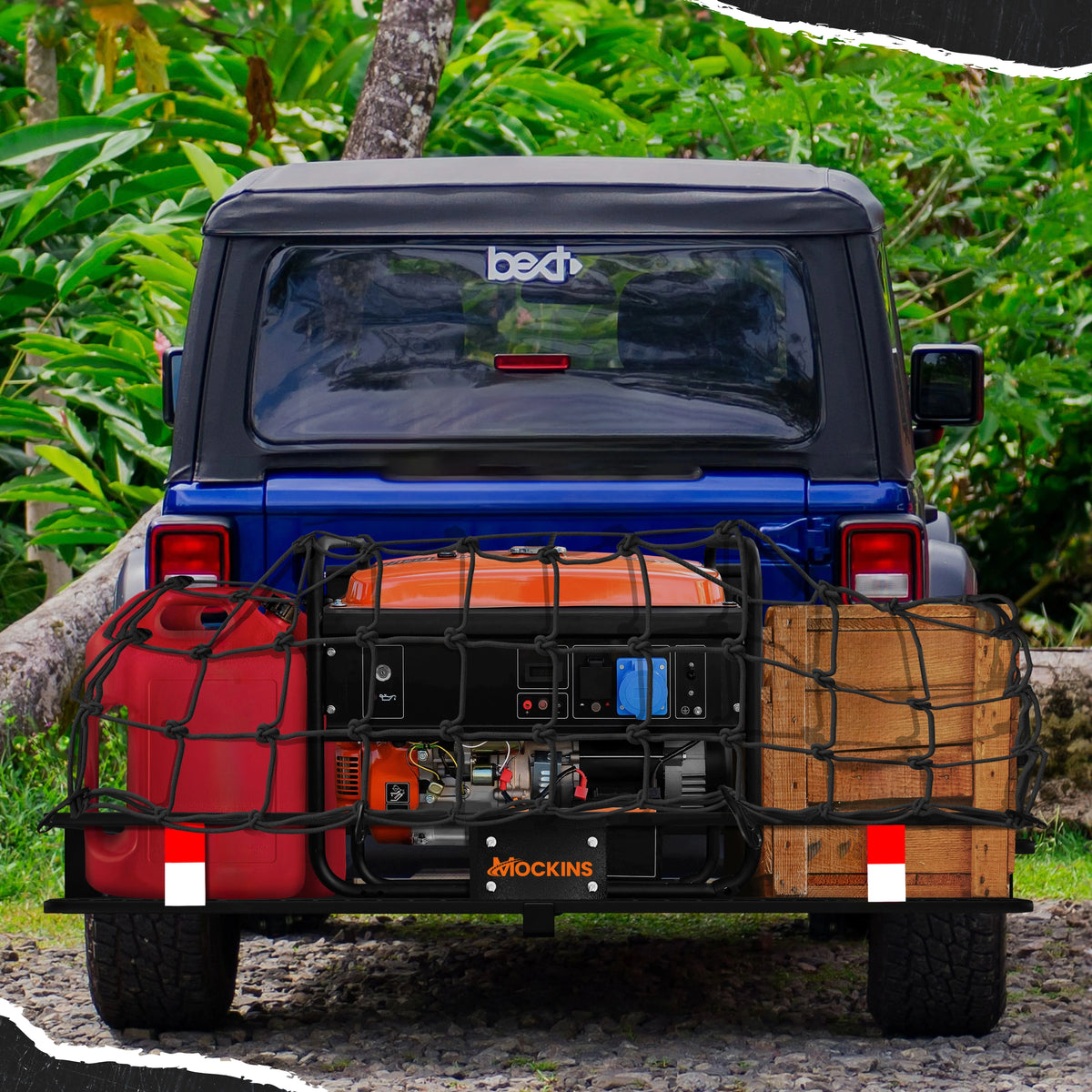 60"x20"x6" Hitch Mount Cargo Carrier with 16 CF Waterproof Bag F45389