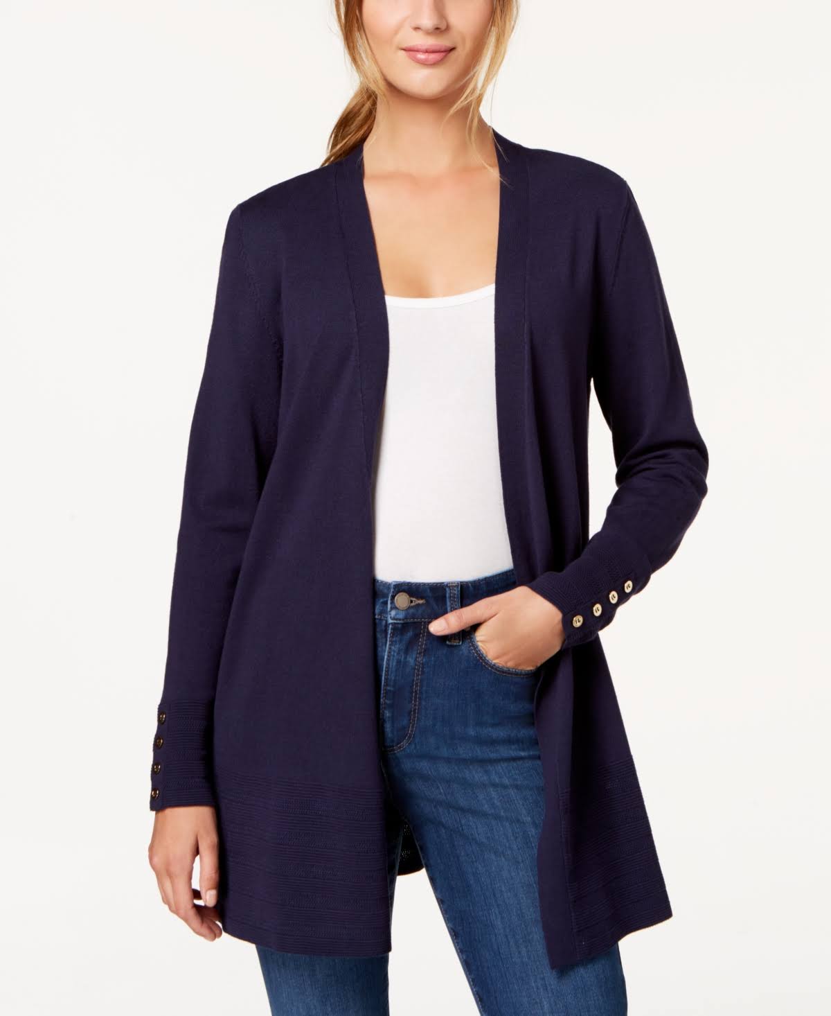 Open-Front Cardigan F534587