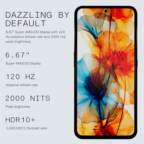 8+256GB Unlocked Smartphone with 50 MP Rear Camera, 6.67" Super AMOLED Display - Light Green X984763