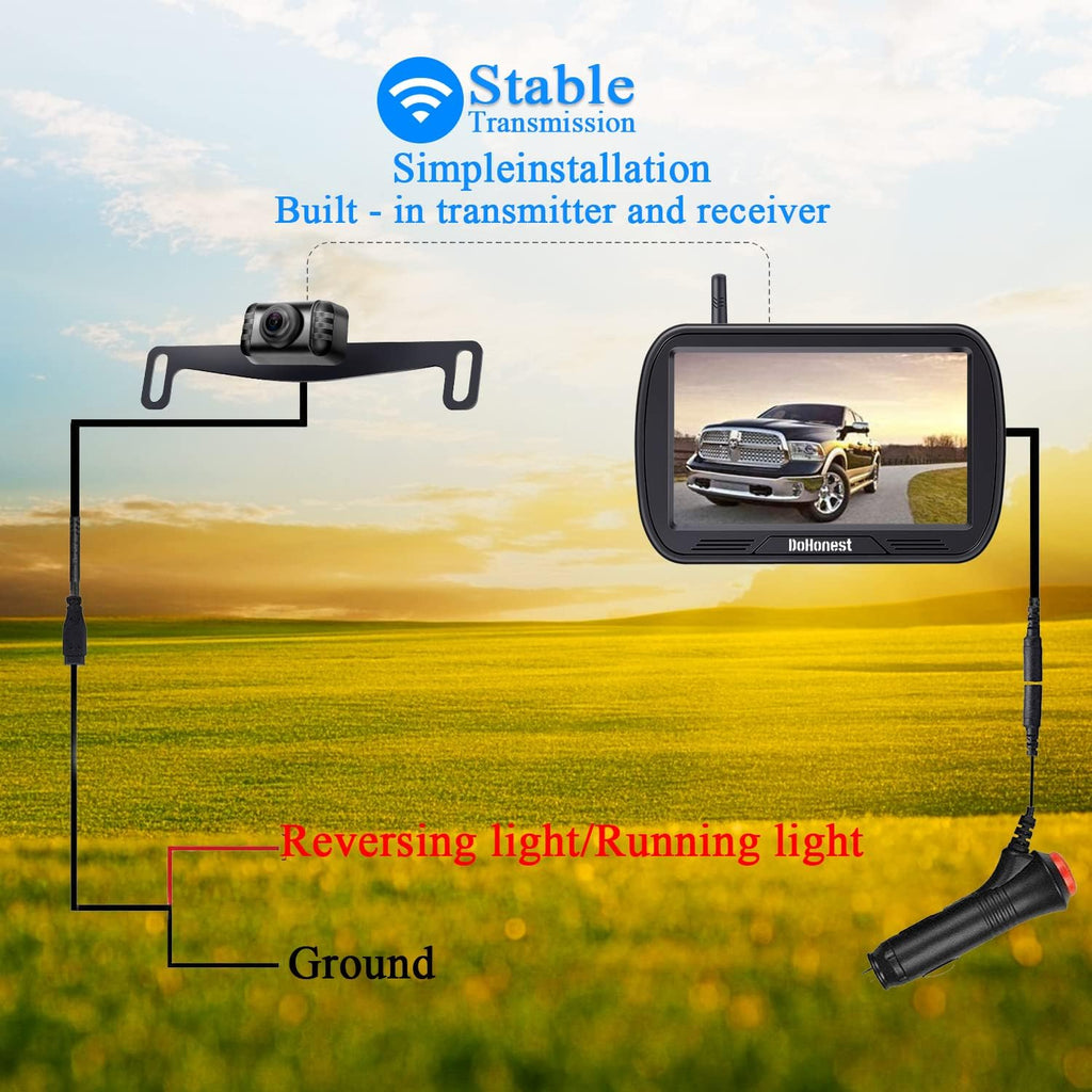 5'' Monitor HD 1080P Bluetooth Rear View Camera S724503