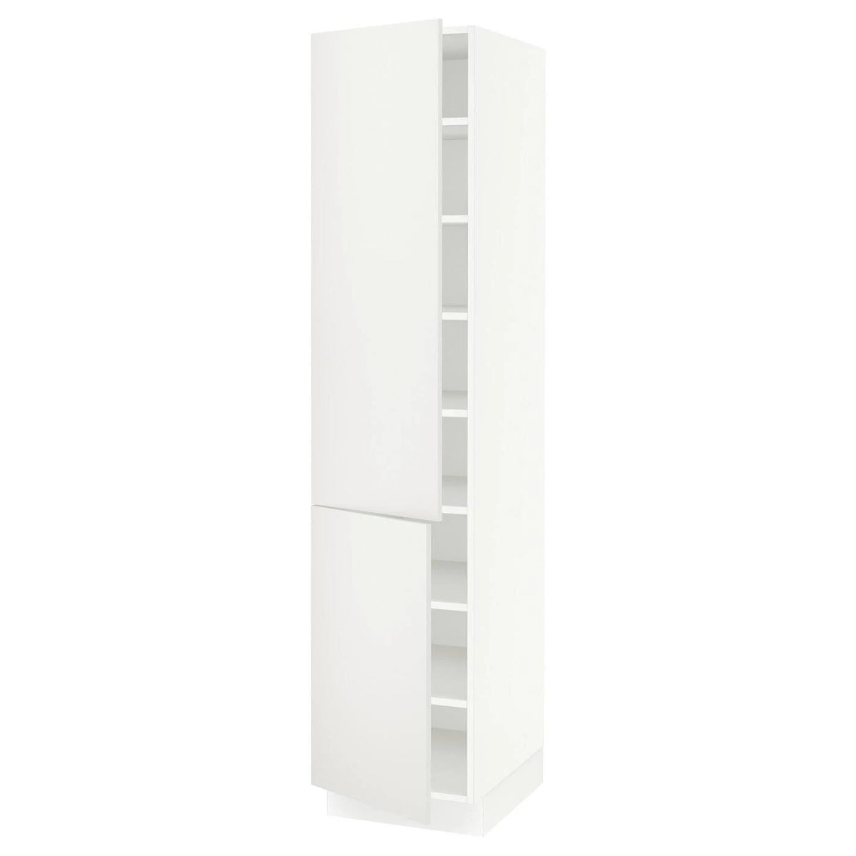 White High Cabinet with Shelves and 2 Doors T87050