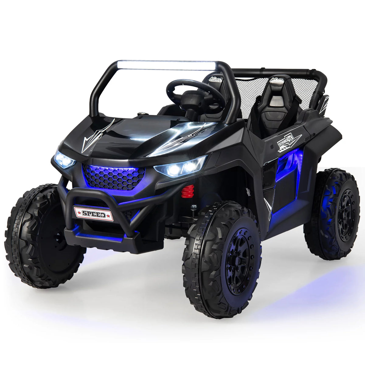 12V 2-Seater Kids Ride On UTV Electric Vehicle Pink E8047