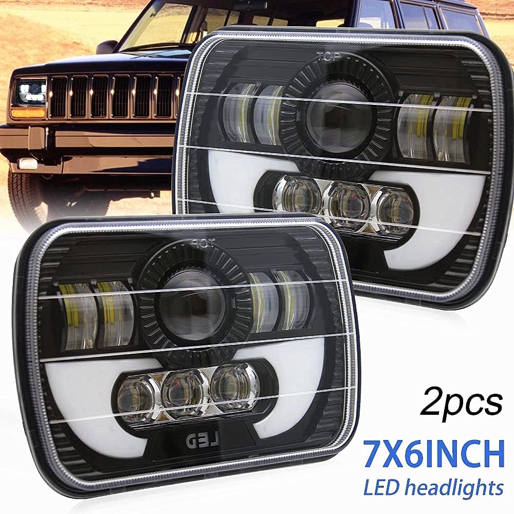 2PCS 5x7 LED Headlight Sealed Beam Hi/Lo Beam DRL I5622