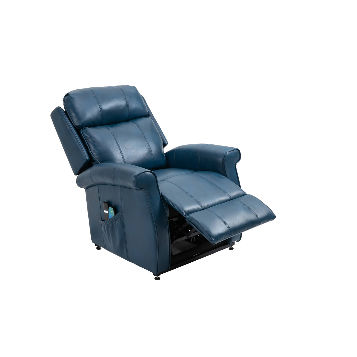 Black Faux Leather Power Lift Recliner Chair T45521