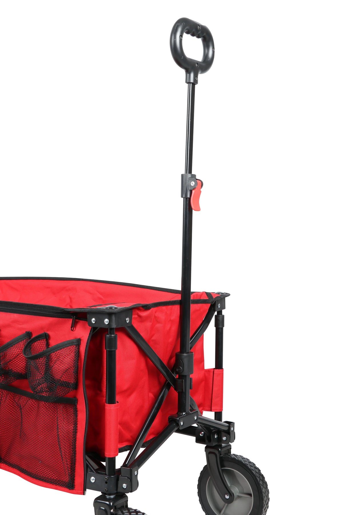 Camping Utility Wagon with Tailgate & Extension Handle, Red P668546