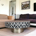 Black Mother of Pearl Round Coffee Table P489010